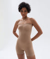 Strapless Shorts Bodysuit for Women Tummy Control Shapewear Seamless Sculpt Body Shaper with Removable Straps