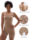 Strapless Shorts Bodysuit for Women Tummy Control Shapewear Seamless Sculpt Body Shaper with Removable Straps